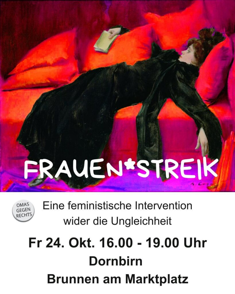 Frauen*Streik - 24. Oktober 2025 - Dornbirn Brunnen am Marktplatz