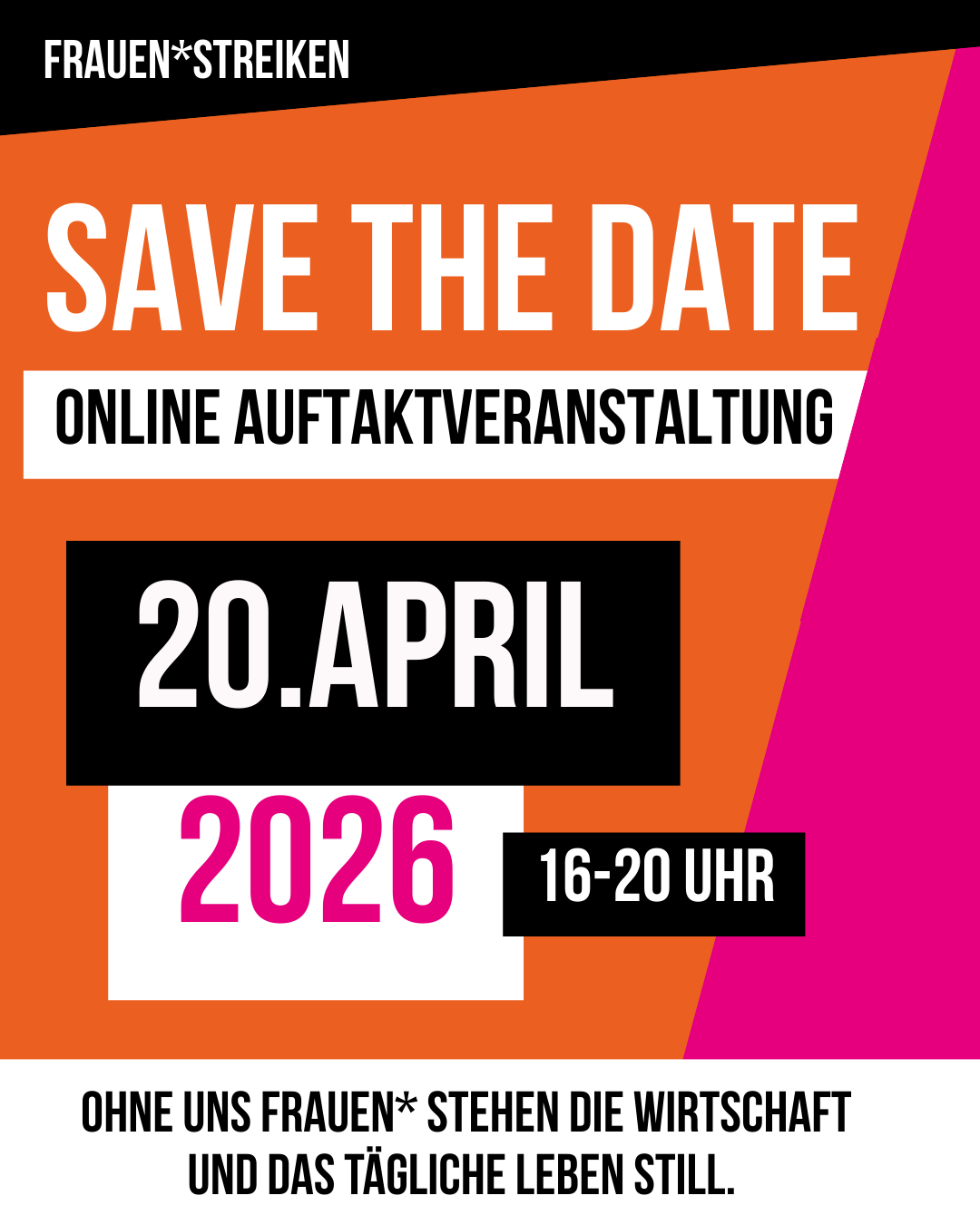 Save the Date Auftaktveranstaltung 20. April 2026